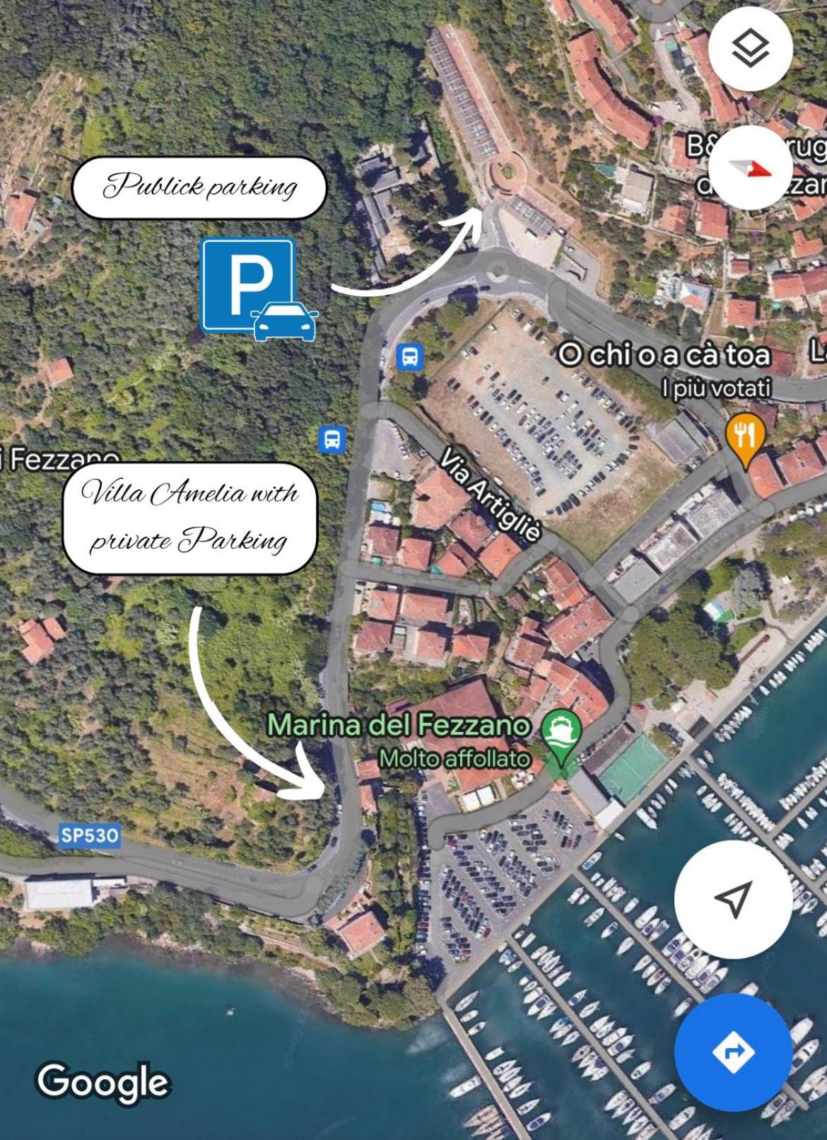 Villa Amelia - Vista Mare - Fezzano  Dış mekan fotoğraf